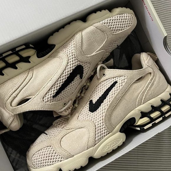 Other - Nike Air Zoom Spiridon Cage x Stussy ‘Fossil’  Size 9